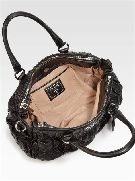 prada nappa gaufre tote|PRADA Nappa Gaufre Tote Black 1481622 .